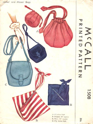 Vintage bags patterns, 1949