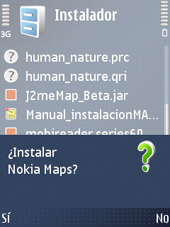 Instalación de Nokia Maps