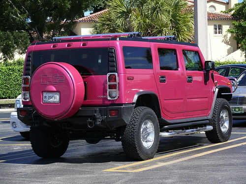 pink hummer car