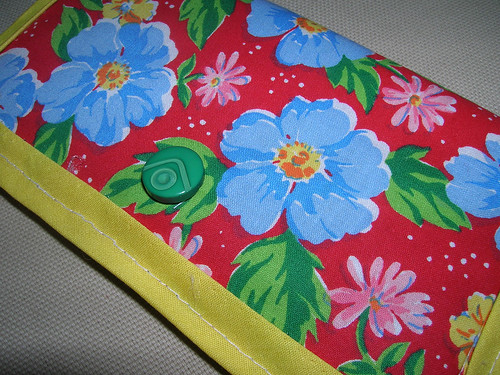 Red & Yellow Checkbook Cover