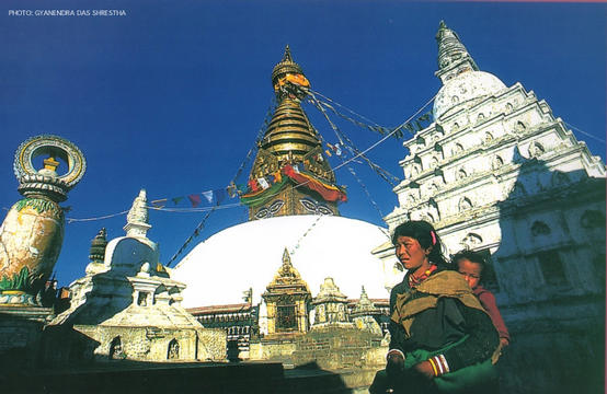 Swoyambhunath Stupa,  Kathmandu by Gyanendra Das Shrestha