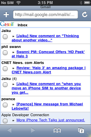 New gmail mobile