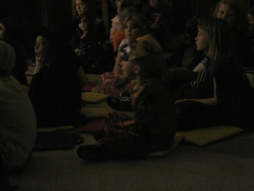 Children Listen To Spooky Story