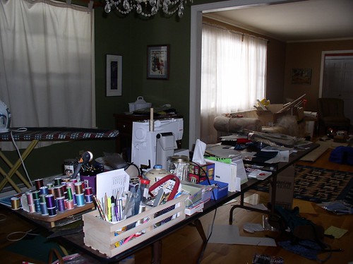 this is what my sewing room used to look like...