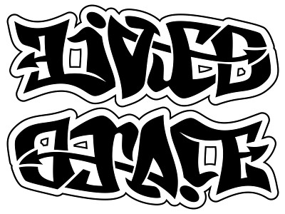 graffiti font tattoos. design in a graffiti font.