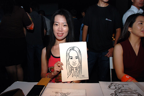 caricature live sketching for SDN First Anniversary Bash - 22