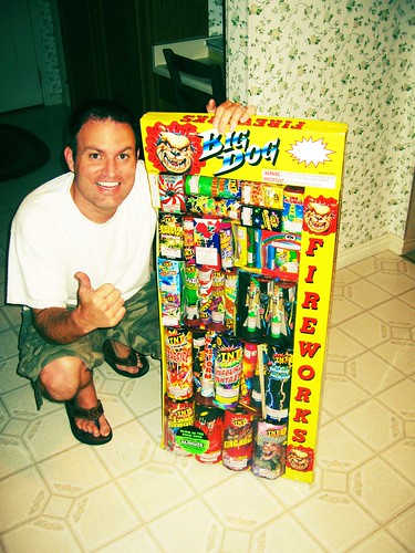 I told Brian to buy a handfull of fireworks--He was a little excited!