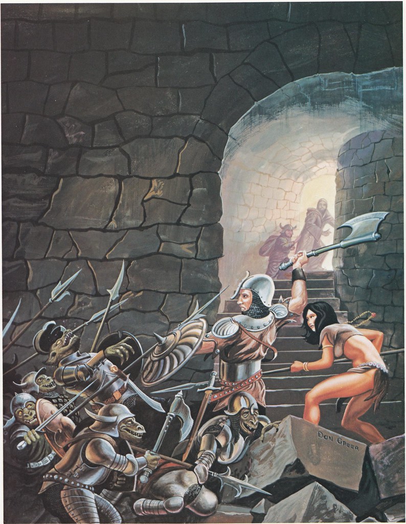 Down In The Dungeon - Don Greer, Rob Stern (Squadron-Signal_1981)-Man Orcs At Play