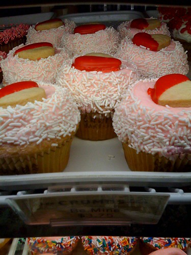 Crumbs Valentine's Day cupcakes
