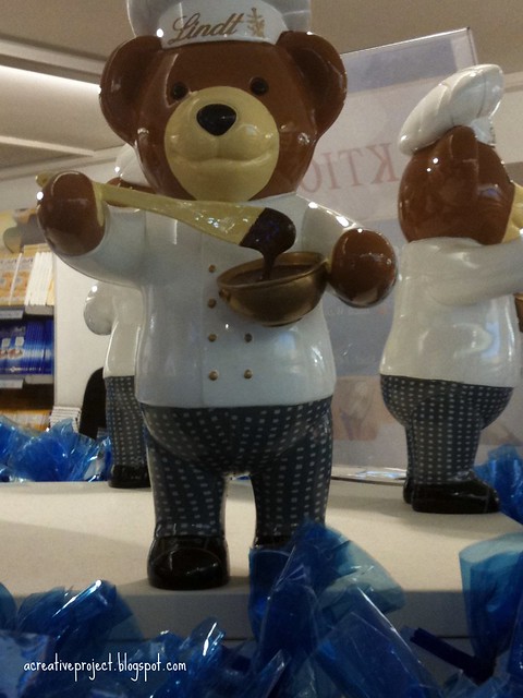 Teddy at Lindt factory