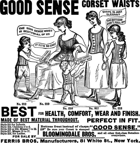 1886 "Good Sense" corsets