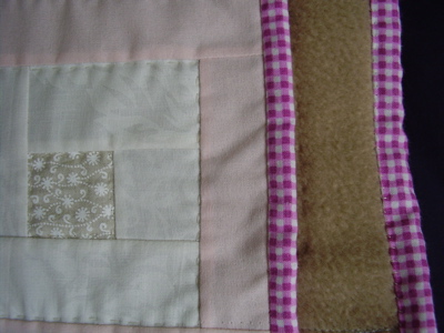 binding & backing baby quilt