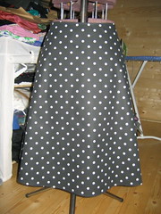 Spotty a-line skirt