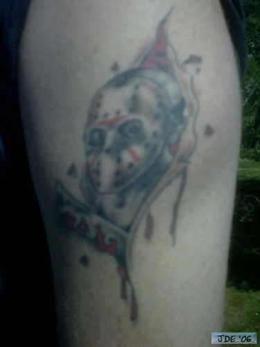 jason voorhees tattoos (29). this photo was not taken by me but i did have trouble finding good friday the 13th tattoo examples - so i uploaded all my 