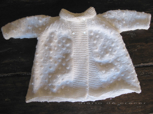Tapado tejido para bebe/knitted baby jacket