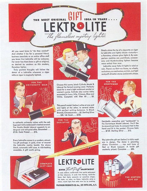 Lektrolite Lighter, 1933