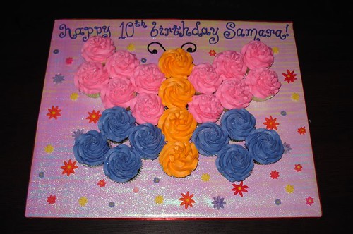 Cup Cake Birthday Cakes