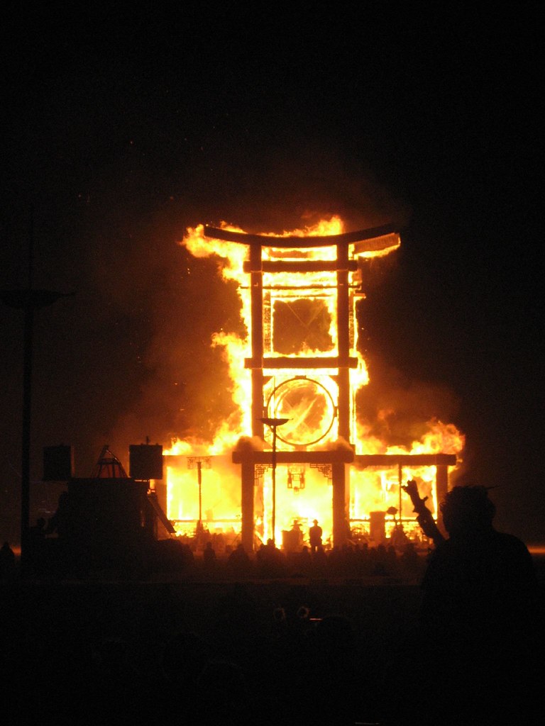 Temple Burn, Burning Man, 2007