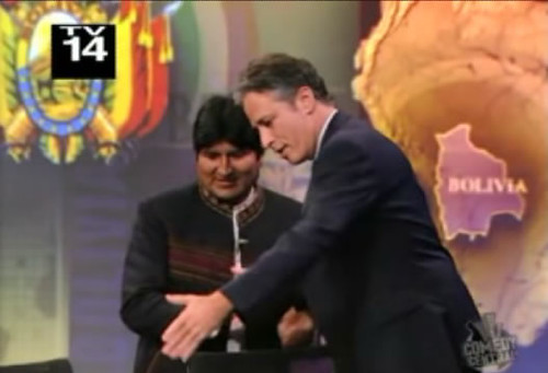Thumb Evo Morales es entrevistado en The Daily Show