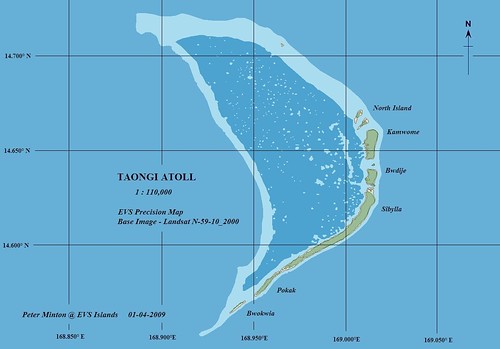 Taongi Atoll - EVS Precision Map (1-110,000)