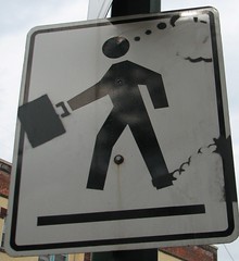 Winnipeg Downtown pedestrian crossing