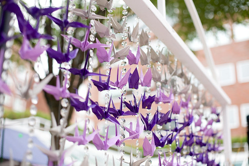 Cranes and Crystals Altar wedding purple ceremony diy 5116310827 