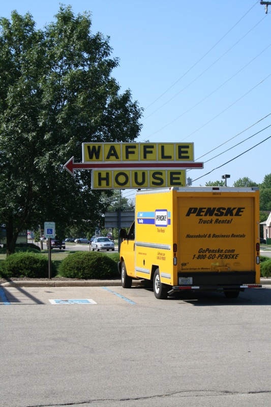 Waffle house and truck