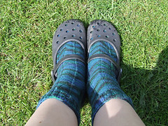 Crocs and socks!