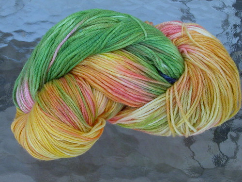 Knitpicks Bare sock yarn, acid-dyed