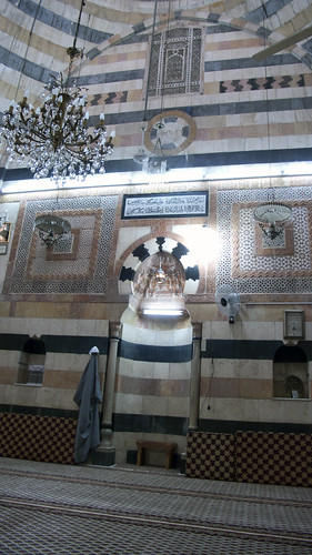 Inside mosque at old Damascus