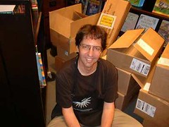 Me & books at Compass Books in Anaheim