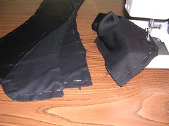 four front pieces with interfacing
