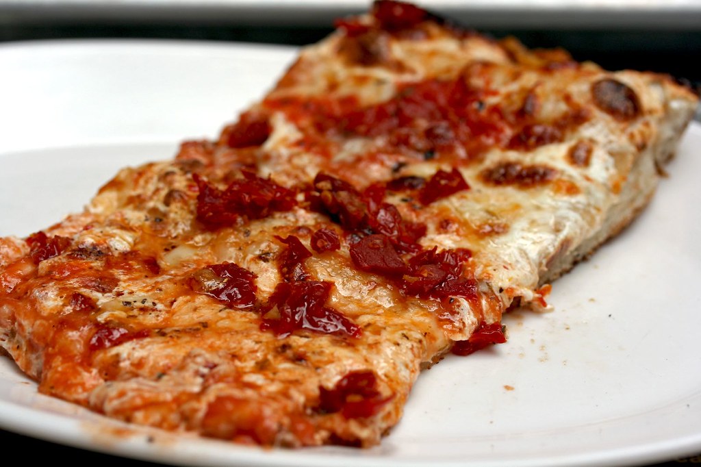 My slice of Old Fashioned pizza with Sun Dried Tomatoes