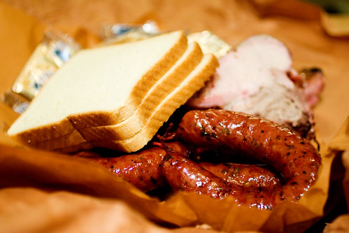 bread and sausage