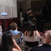 GMF student Chrys Filipakkis with tutor Jason Rebello in piano masterclass - Certaldo 2007