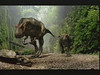 wwd allosaurus chasing sauropodlets 1