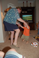 Tyler dancing with Aunt Judy