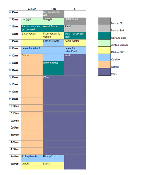school schedule, draft 1