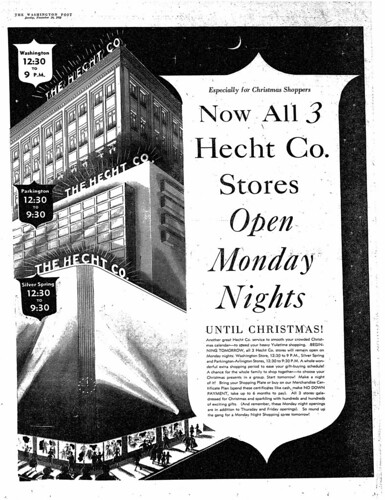 Hecht's Ad, Silver Spring Advertiser, Nov. 1952