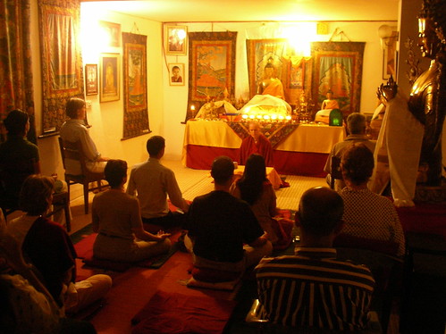 During Meditation, Tushita Mediation Center, Delhi