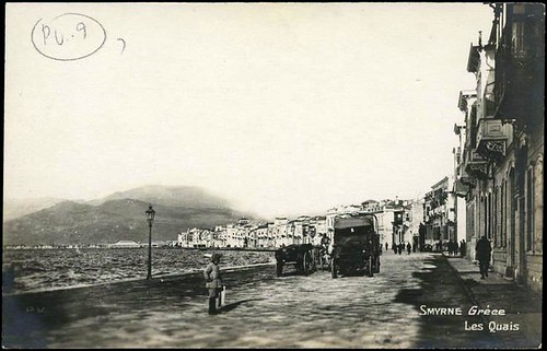 Karpostallarda yangından önce İzmir, Kordon