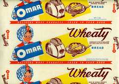 Omar Wheaty Bread Wrapper