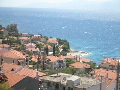 Small town on the Gulf of Corinth