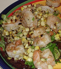 Kevin's Grilled Corn and Shrimp Salad
