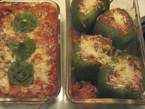 Stuffed Peppers - Out of the Oven