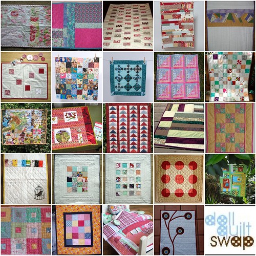 After learning about the Doll Quilt Swap on The Calico Cat blog 
