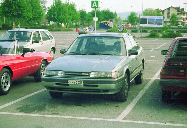 auto car schweiz switzerland taxi zurich 1989 mazda 626 zürichtaxi archiv1989