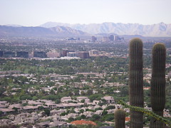 View of Phoenix Arizona from the Mountains