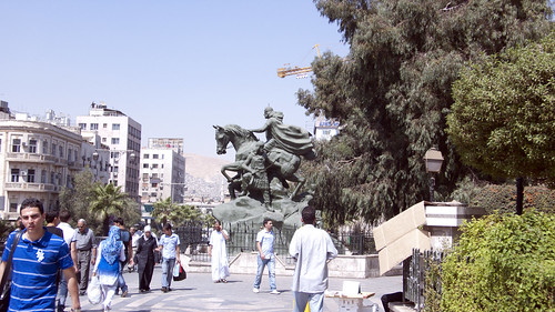 Saladin statue at Damascus