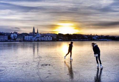 Stuck in Customs: Morning Skaters in Iceland (click for original)
